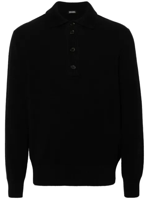 Zegna knitted polo shirt
