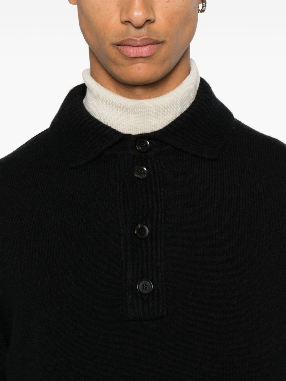 ZEGNA KNITTED POLO SHIRT 