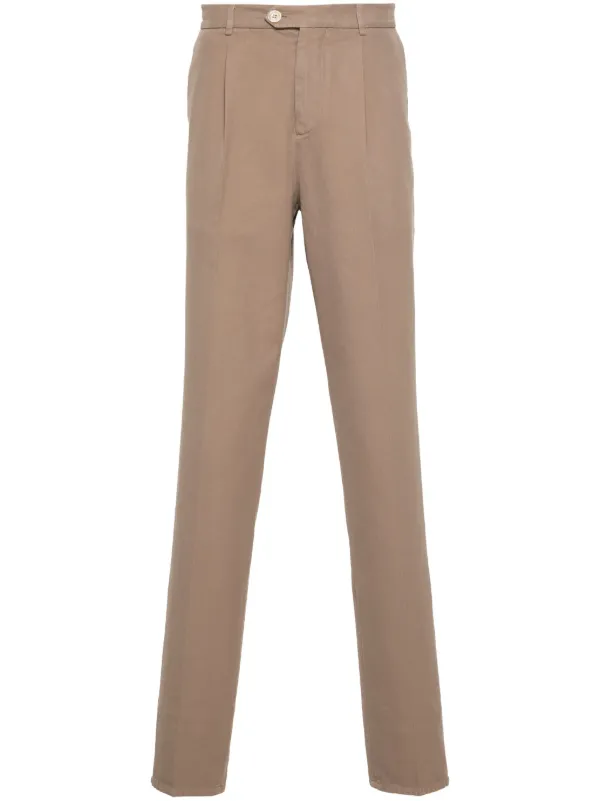BRUNELLO CUCINELLI ブルネロクチネリ センタープレス パンツ Brunello Cucinelli センタープレス パンツ | ブラウン