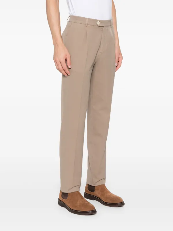 BRUNELLO CUCINELLI ブルネロクチネリ センタープレス パンツ Brunello Cucinelli センタープレス テーパードパンツ | ブルー