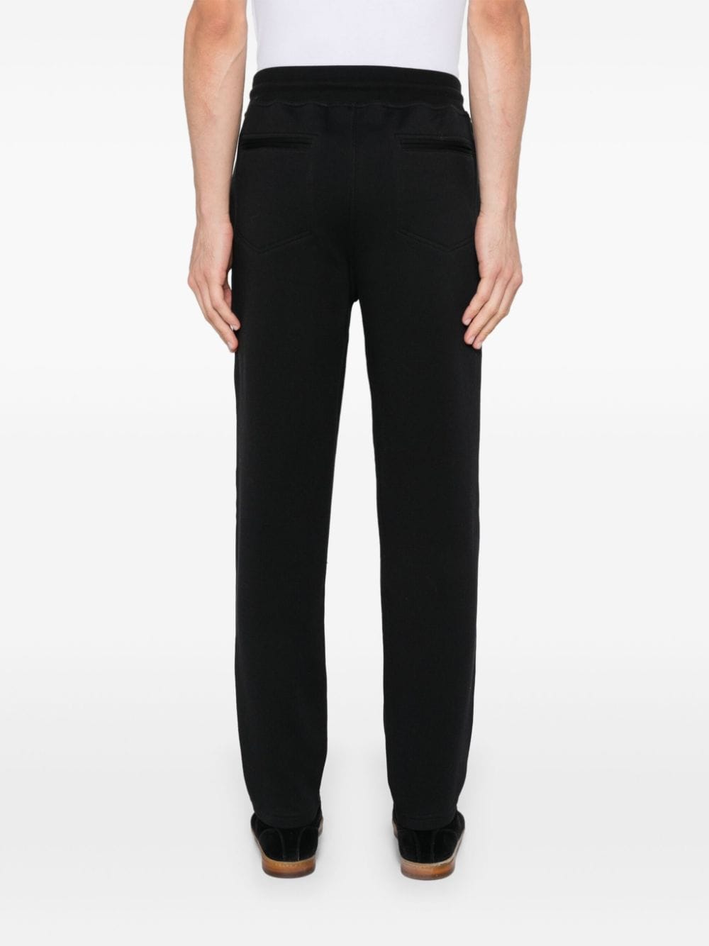 Shop Brunello Cucinelli Drawstring Track Pants In Black