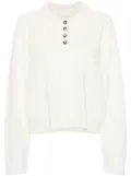 LouLou de Saison Homere polo sweater - White