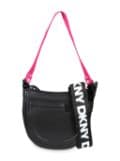 Dkny Kids logo-strap shoulder bag - Black