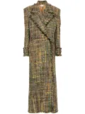Giuseppe Di Morabito bouclé-effect coat - Green