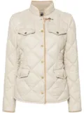 Fay diamond-quilted jacket - Neutrals