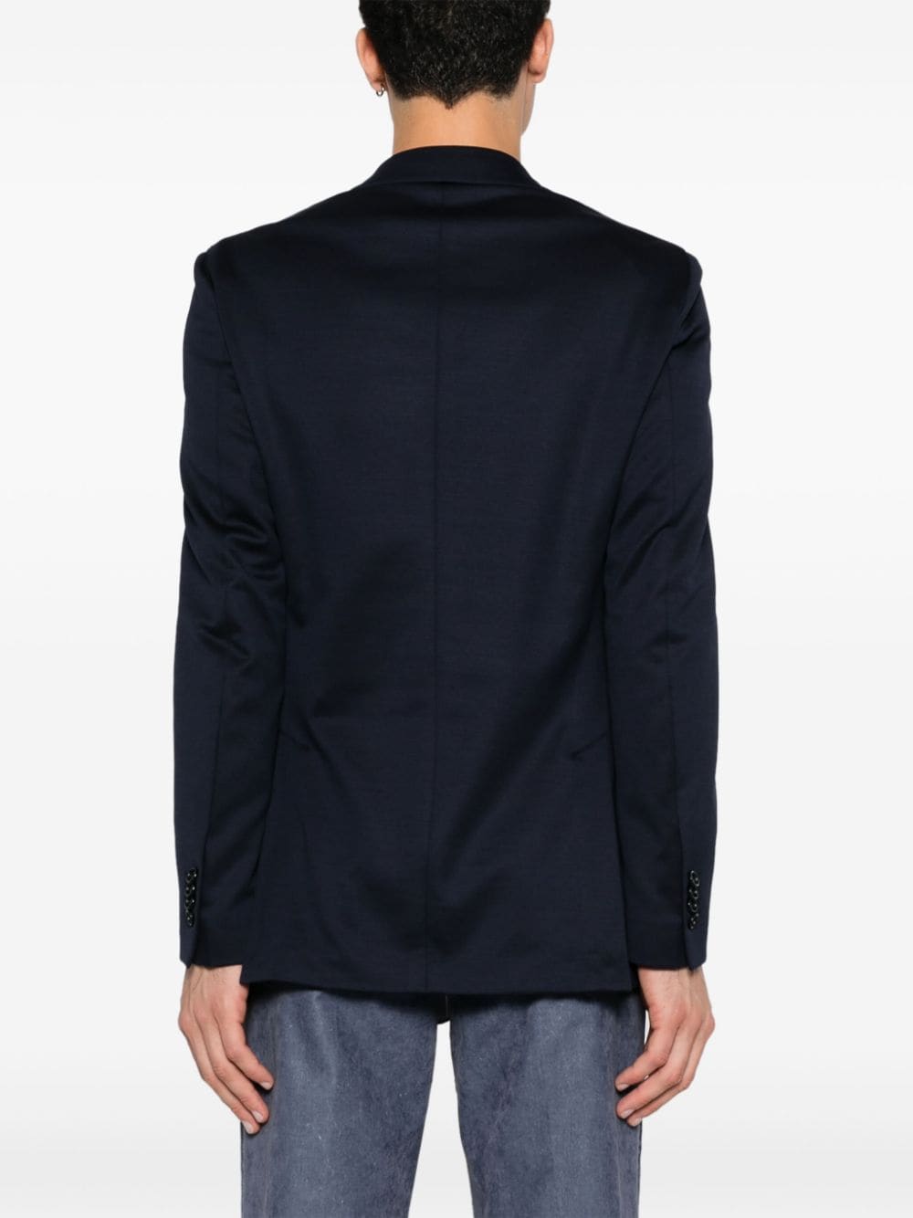 Shop Lardini Single-breasted Blazer In Blue