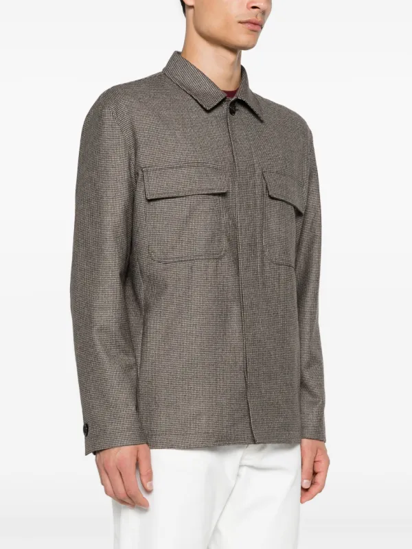 Lardini ハウンドトゥース ジャケット | ブラウン | FARFETCH JP