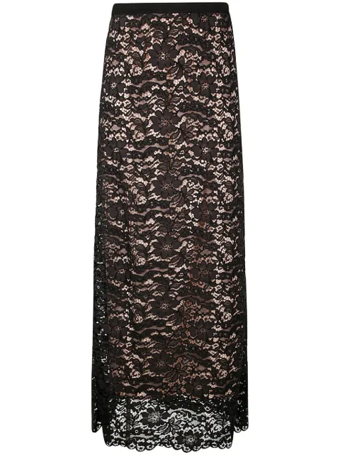 P.A.R.O.S.H. falda larga con encaje floral