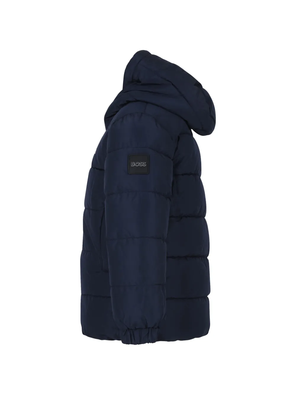 Shop Bosswear Logo-print Padded Jacket In Blue
