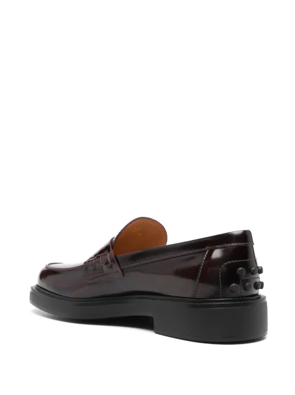 Tod's penny-slot Loafers | Red | FARFETCH