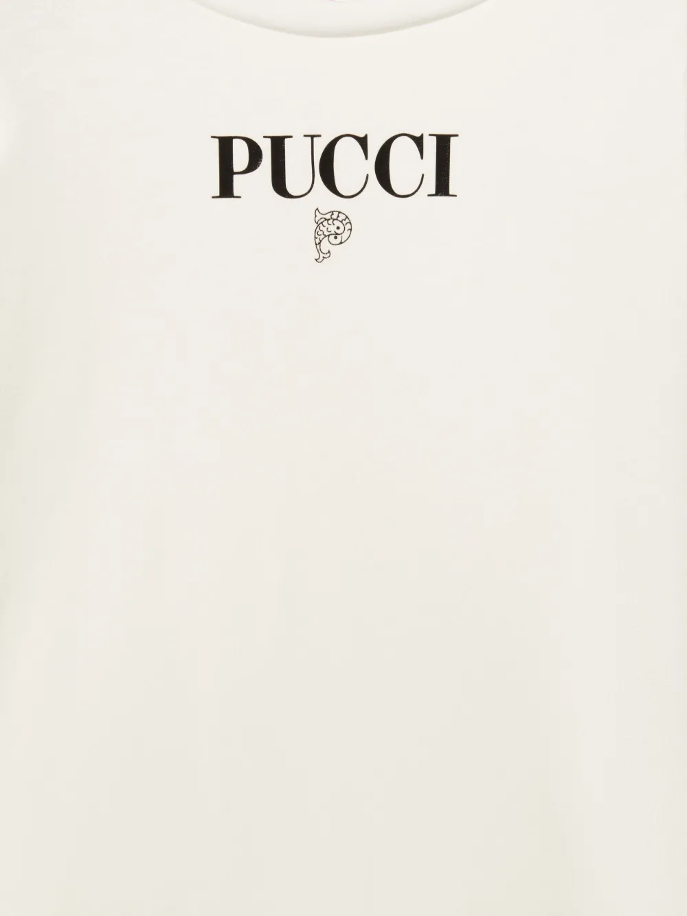 PUCCI Junior Katoenen T-shirt met print Wit