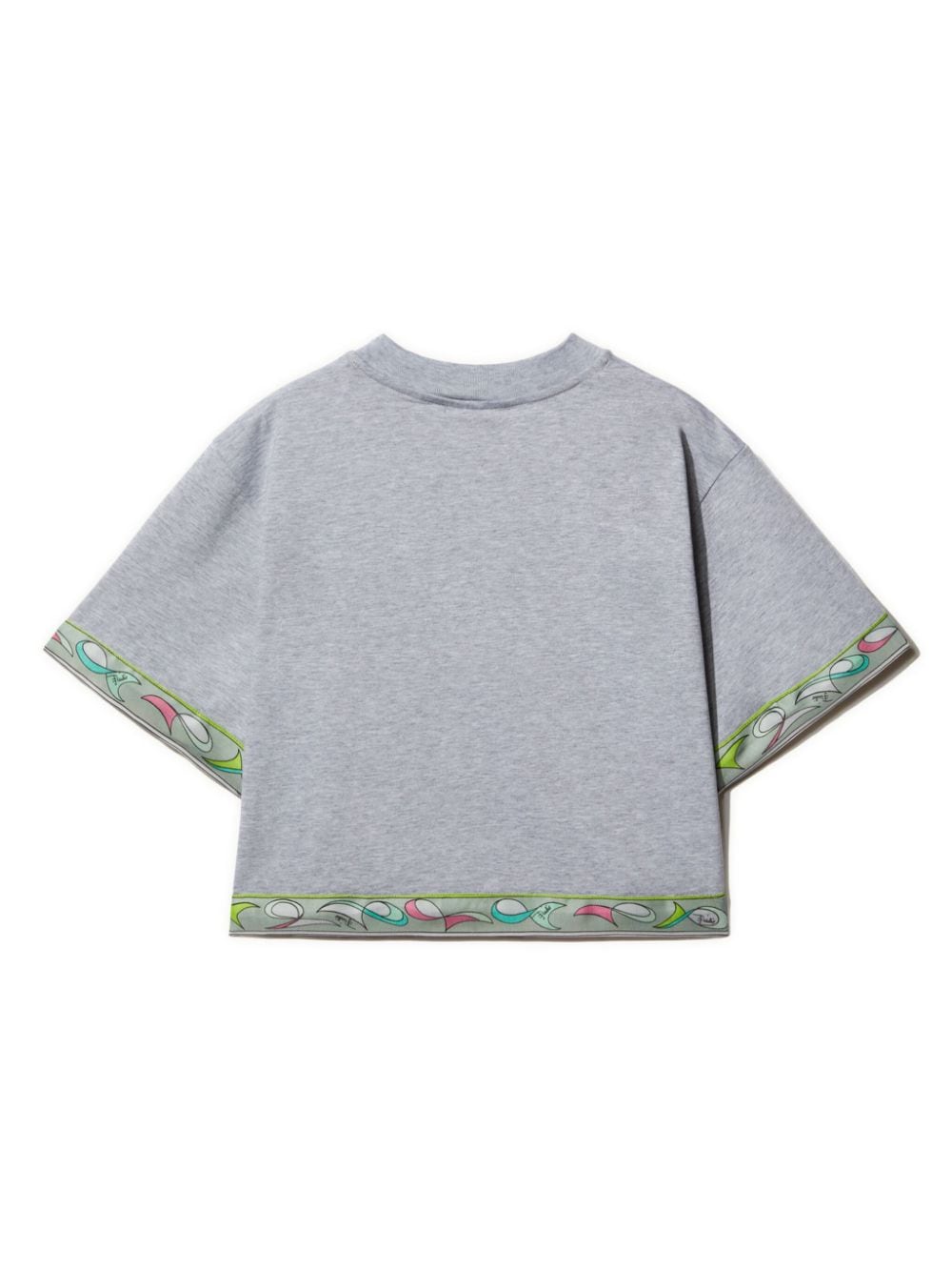 PUCCI Junior Pesci-print cotton T-shirt - Grijs