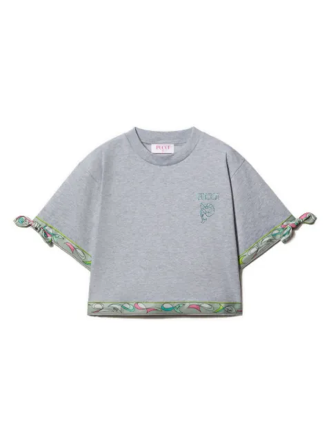 PUCCI Junior Pesci-print cotton T-shirt