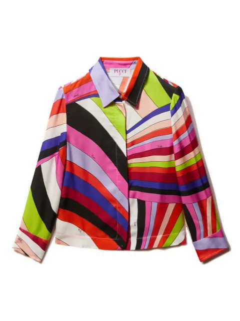 PUCCI Junior camisa con estampado Iride
