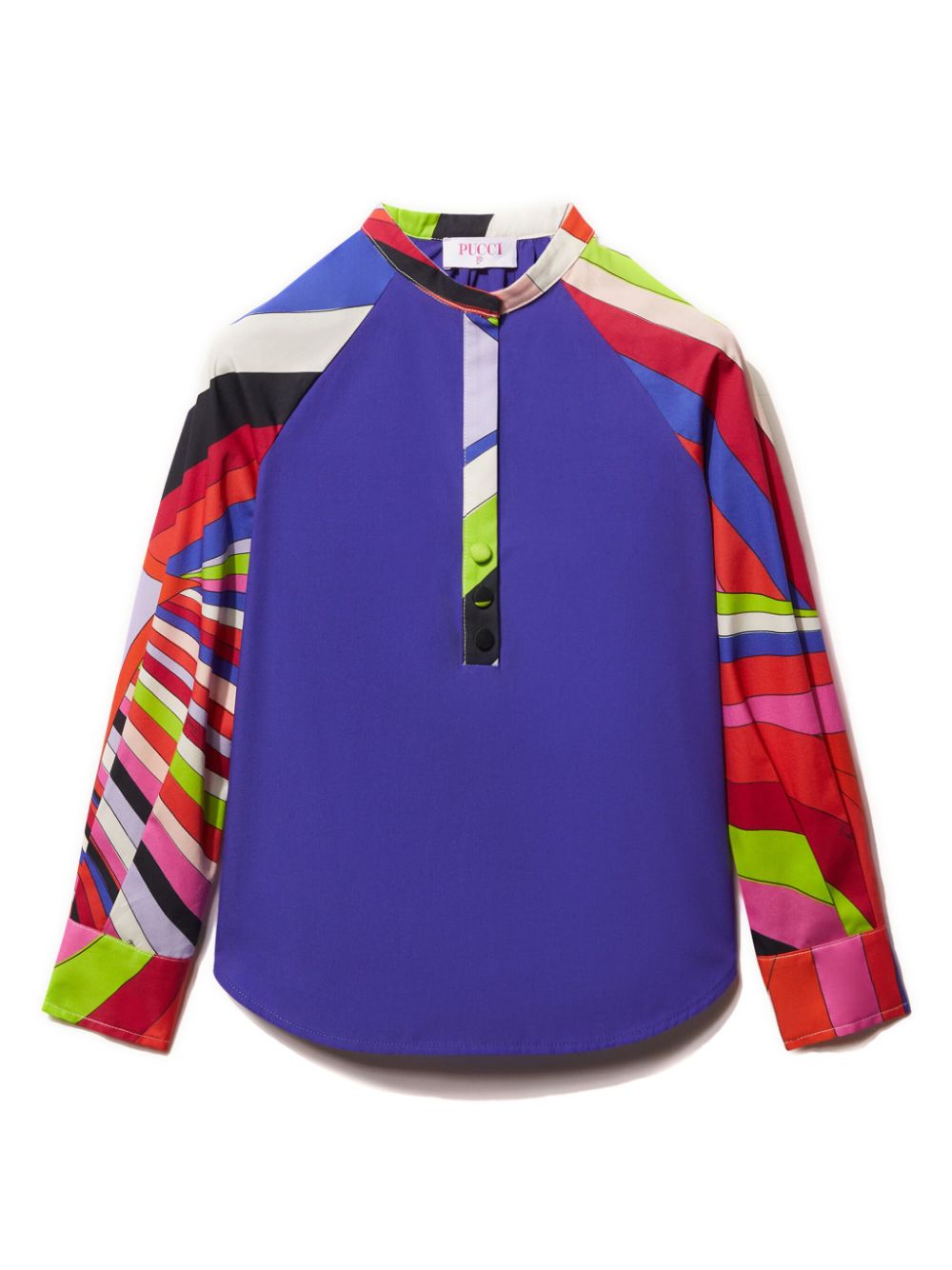 PUCCI Junior Katoenen shirt met print Paars