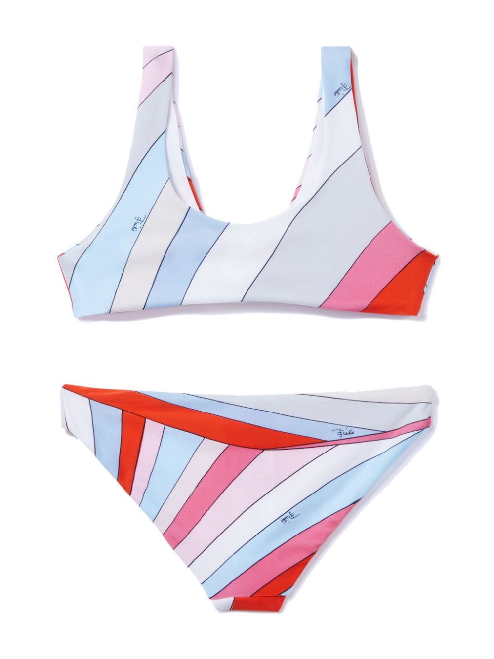 PUCCI Junior Bikini met Iride-print - Roze