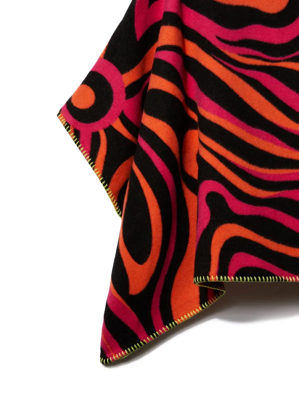 PUCCI JUNIOR MARMO-JACQUARD VELOUR CAPE