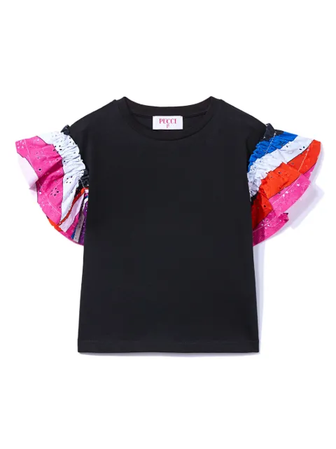 PUCCI Junior iride-print cotton T-shirt