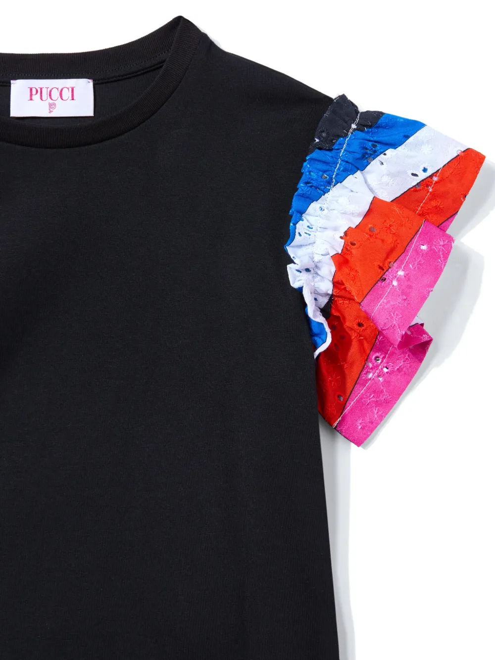 PUCCI JUNIOR IRIDE-PRINT COTTON T-SHIRT