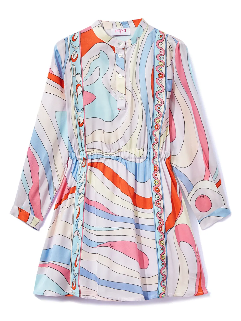PUCCI Junior Jurk met Marmo-print Paars