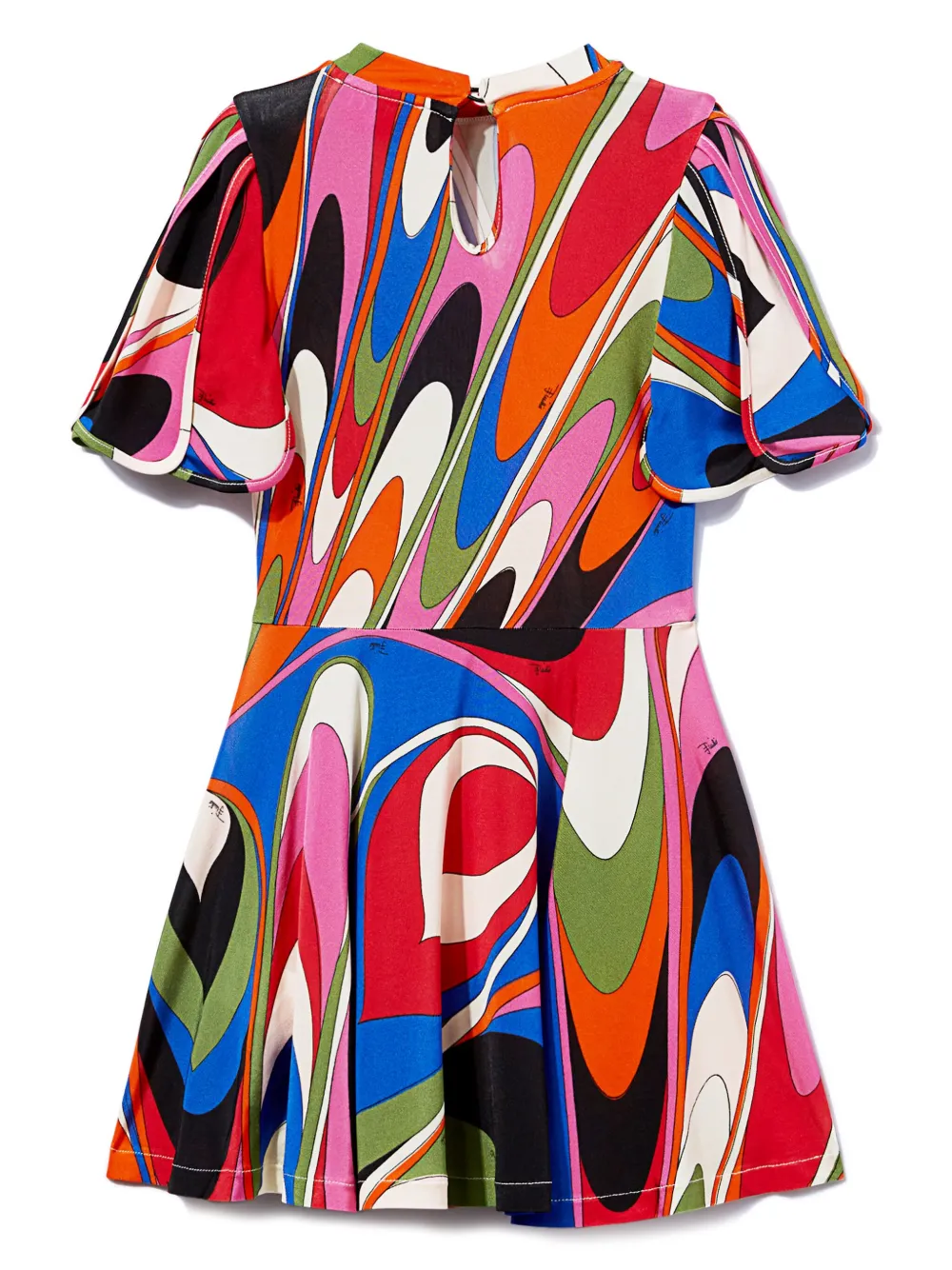 PUCCI Junior Jurk met Onde-print - Roze