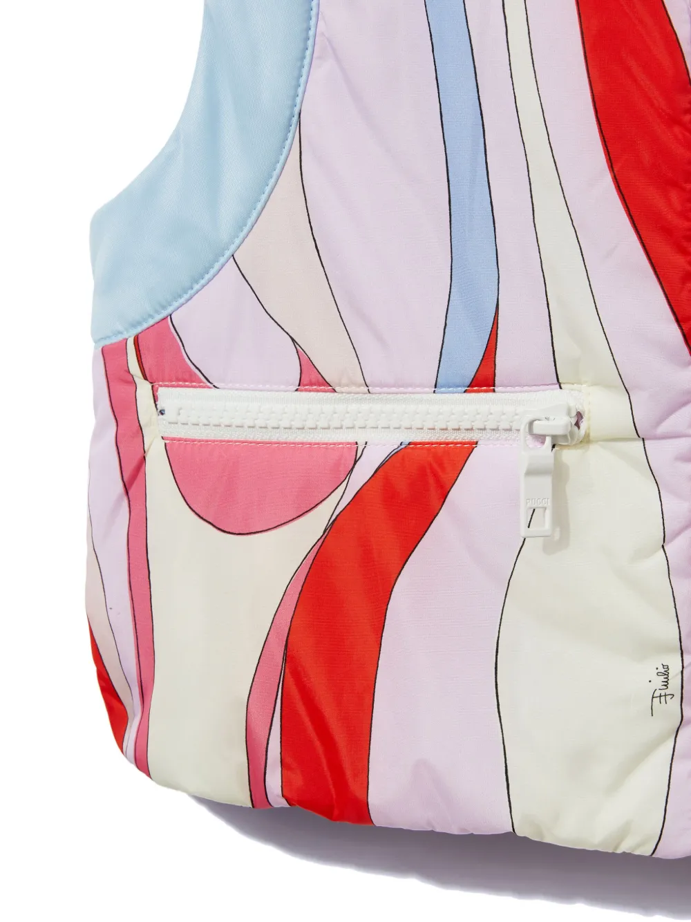 PUCCI Junior Gilet met Marmo-print Roze