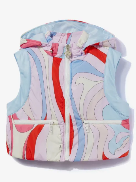 PUCCI Junior Weste mit Marmo-Print