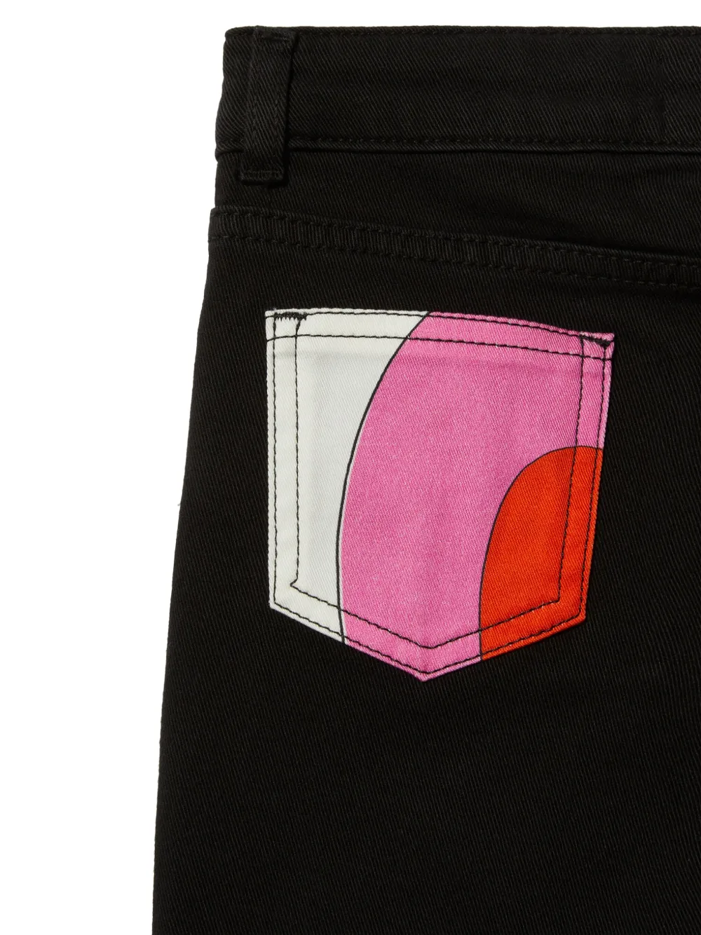 PUCCI JUNIOR IRIDE PRINT FLARED JEANS