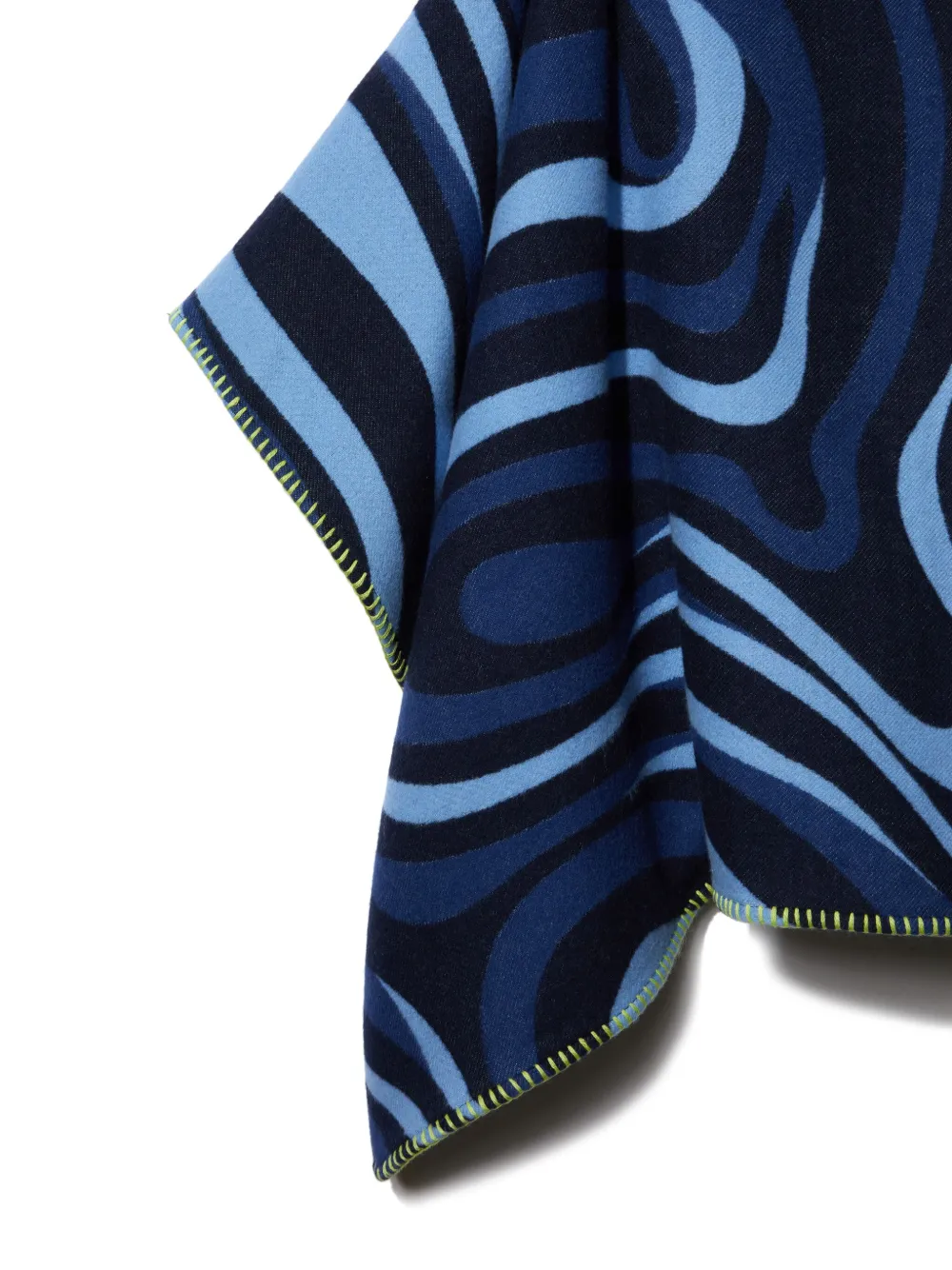 PUCCI JUNIOR MARMO-JACQUARD VELOUR CAPE