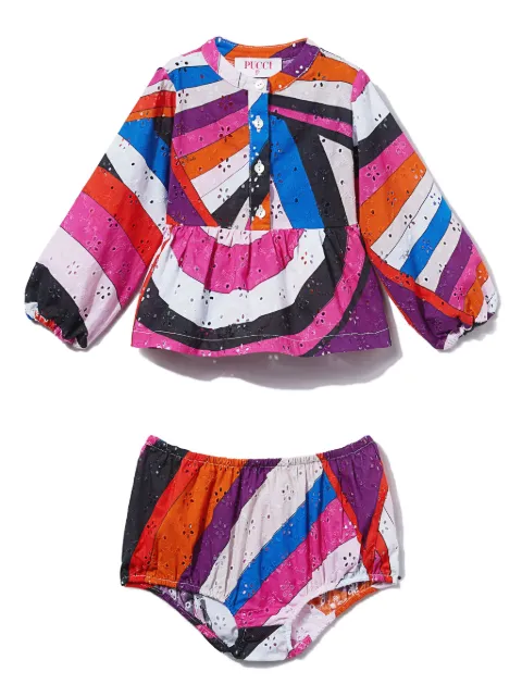 PUCCI Junior set de camisa con estampado Iride