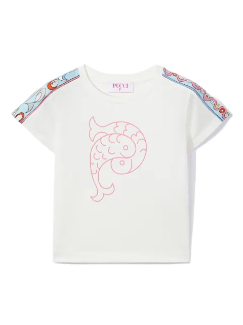 PUCCI Junior logo-print cotton T-shirt