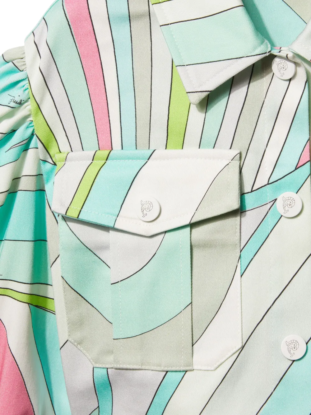 PUCCI JUNIOR IRIDE-PRINT JACKET