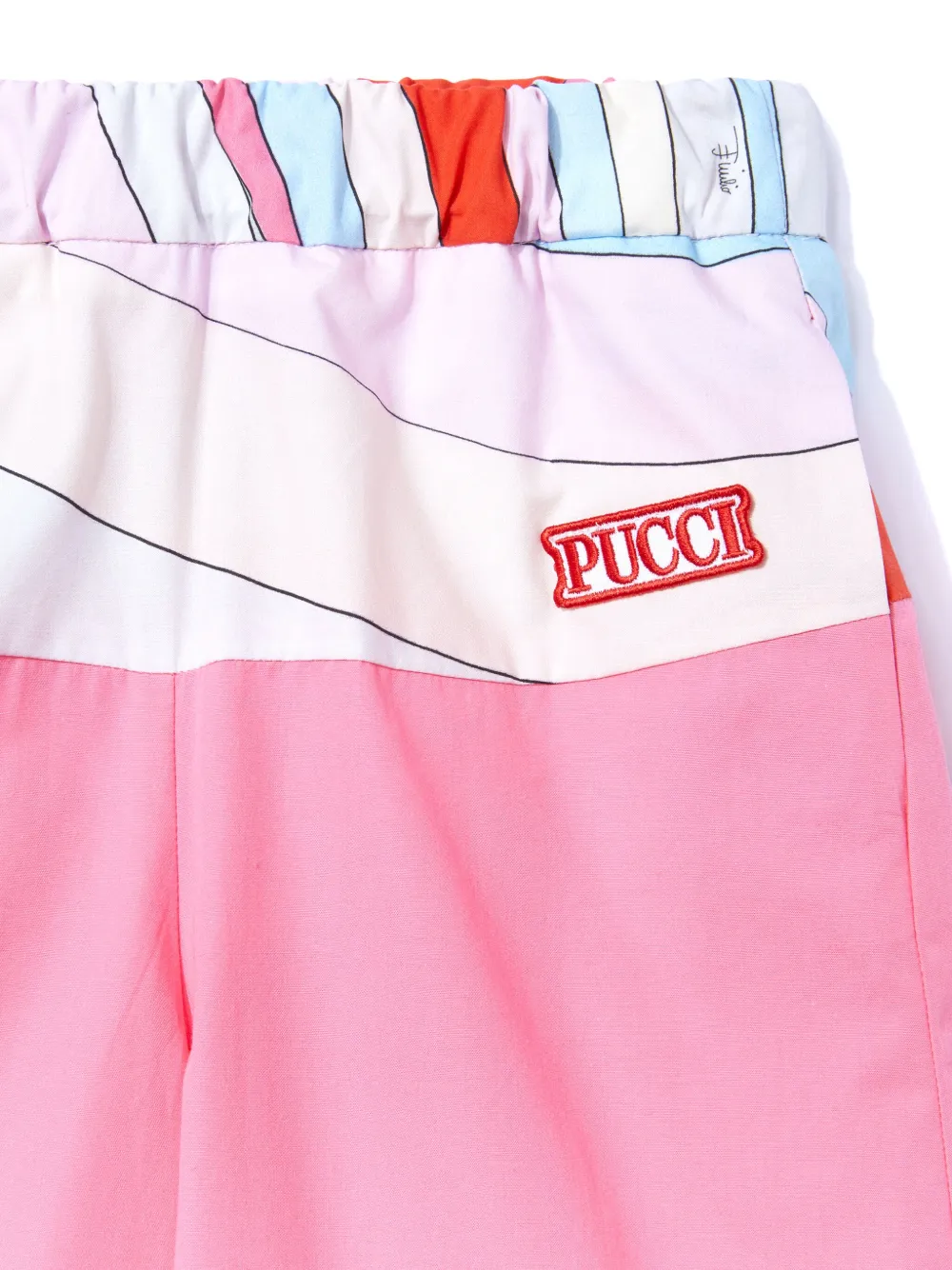 PUCCI JUNIOR IRIDE-PRINT TROUSERS