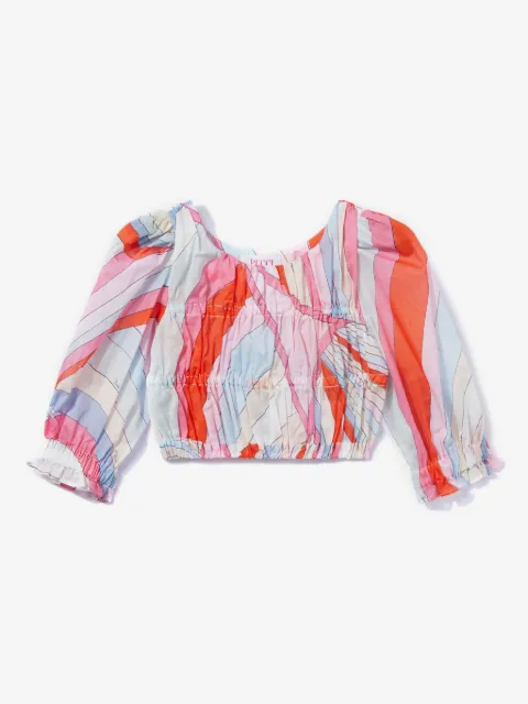PUCCI Junior blusa con estampado Iride