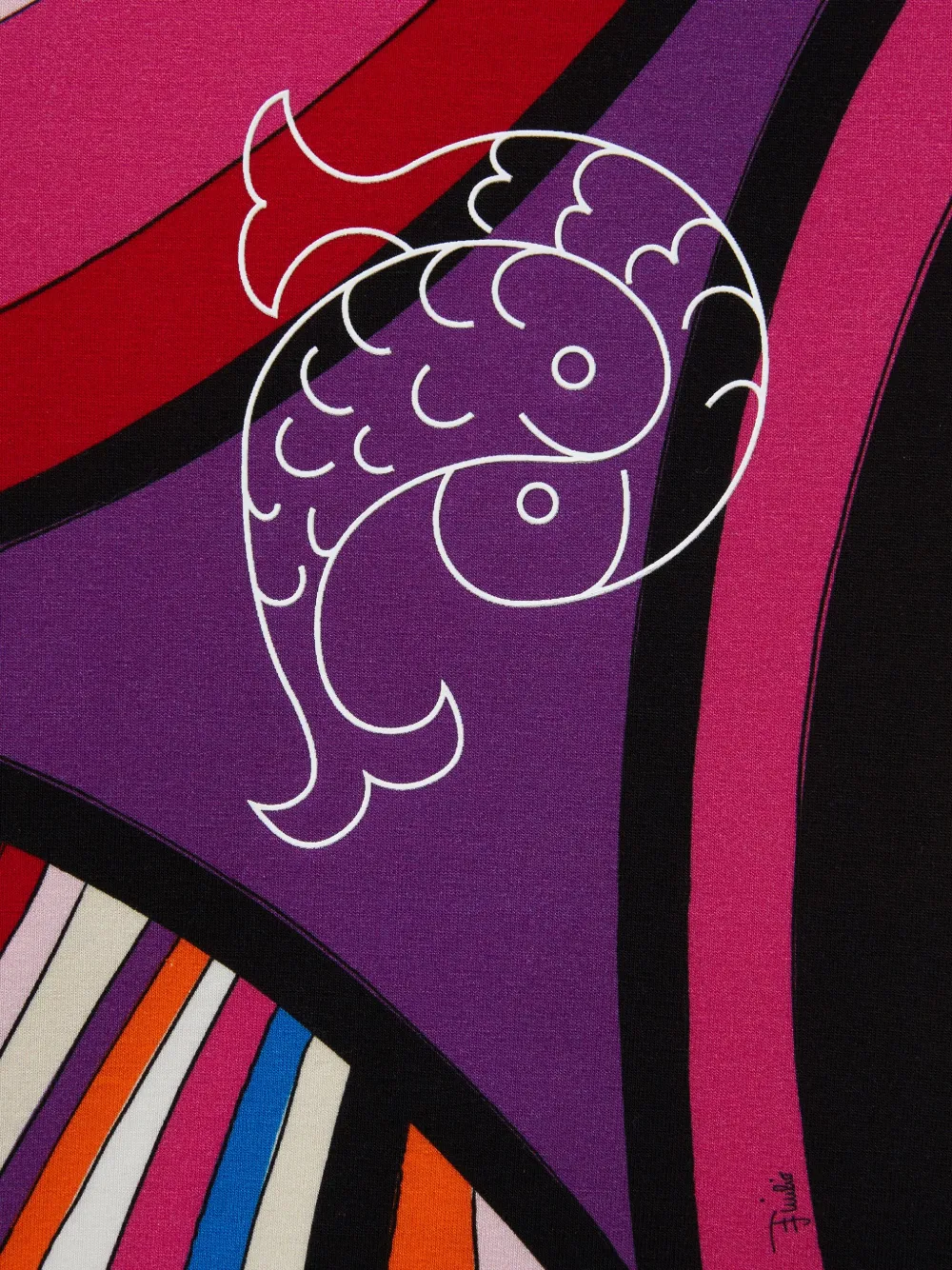 PUCCI Junior T-shirt met Iride-print Wit