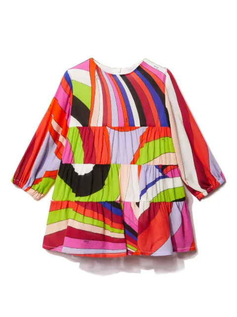 PUCCI Junior Vestido com estampa Iride