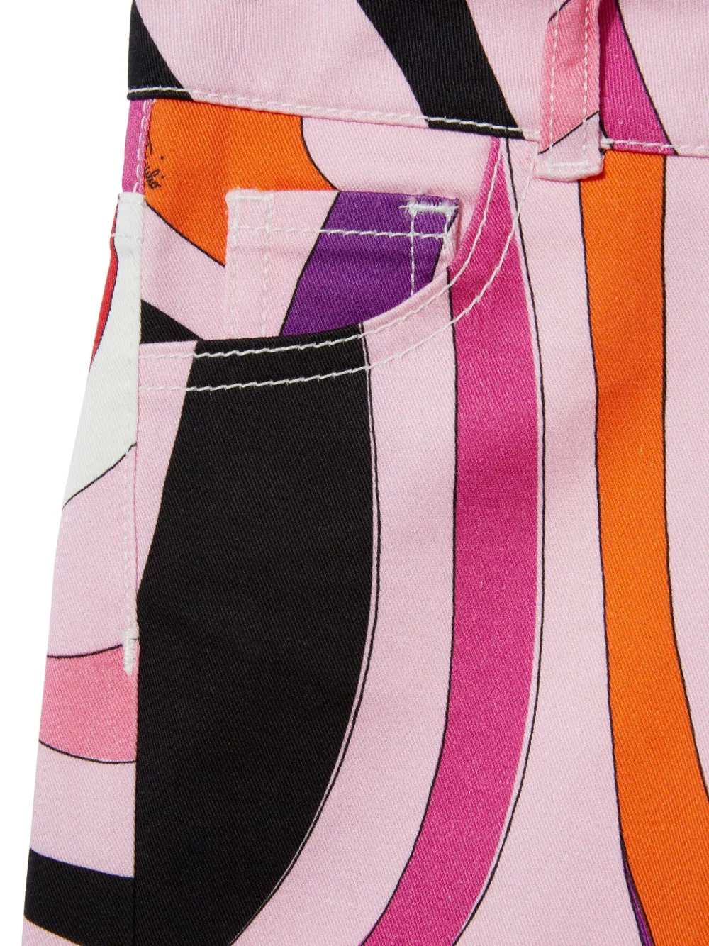 PUCCI Junior Jeans met Marmo-print Roze