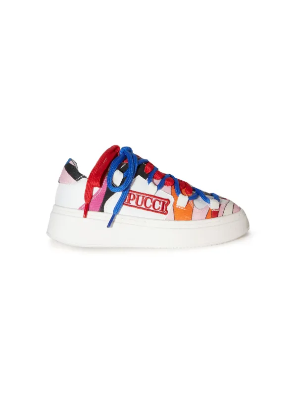 PUCCI Junior Marmo-print Sneakers | White | FARFETCH