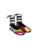 PUCCI Junior Iride-print ballerina shoes - Red