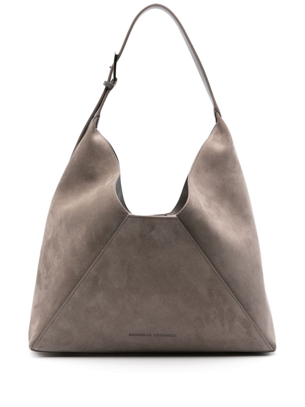 Brunello Cucinelli suede shoulder bag - Marrone