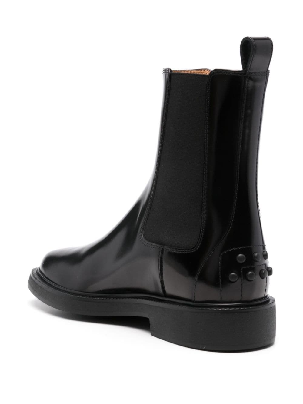 Shop Tod's Logo-tag Boots In Black