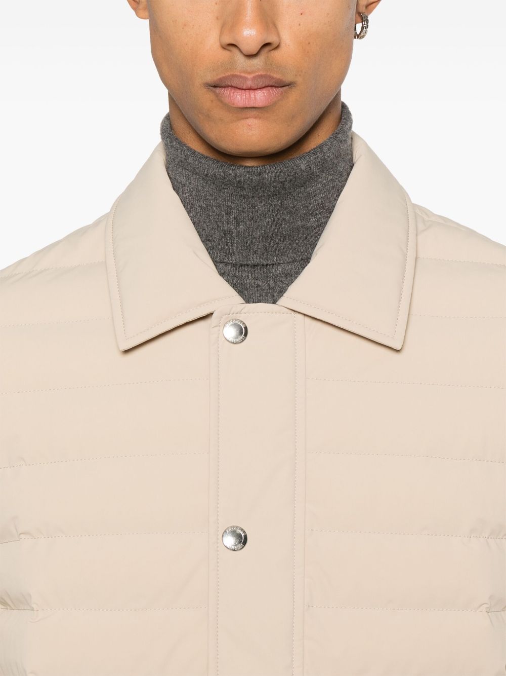 Brunello Cucinelli taffeta puffer jacket Men