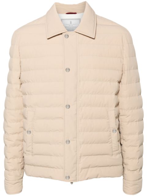 Brunello Cucinelli taffeta puffer jacket Men