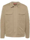 Fay wool shirt jacket - Brown