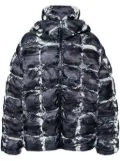 Diesel W-claus-camu puffer jacket - Black