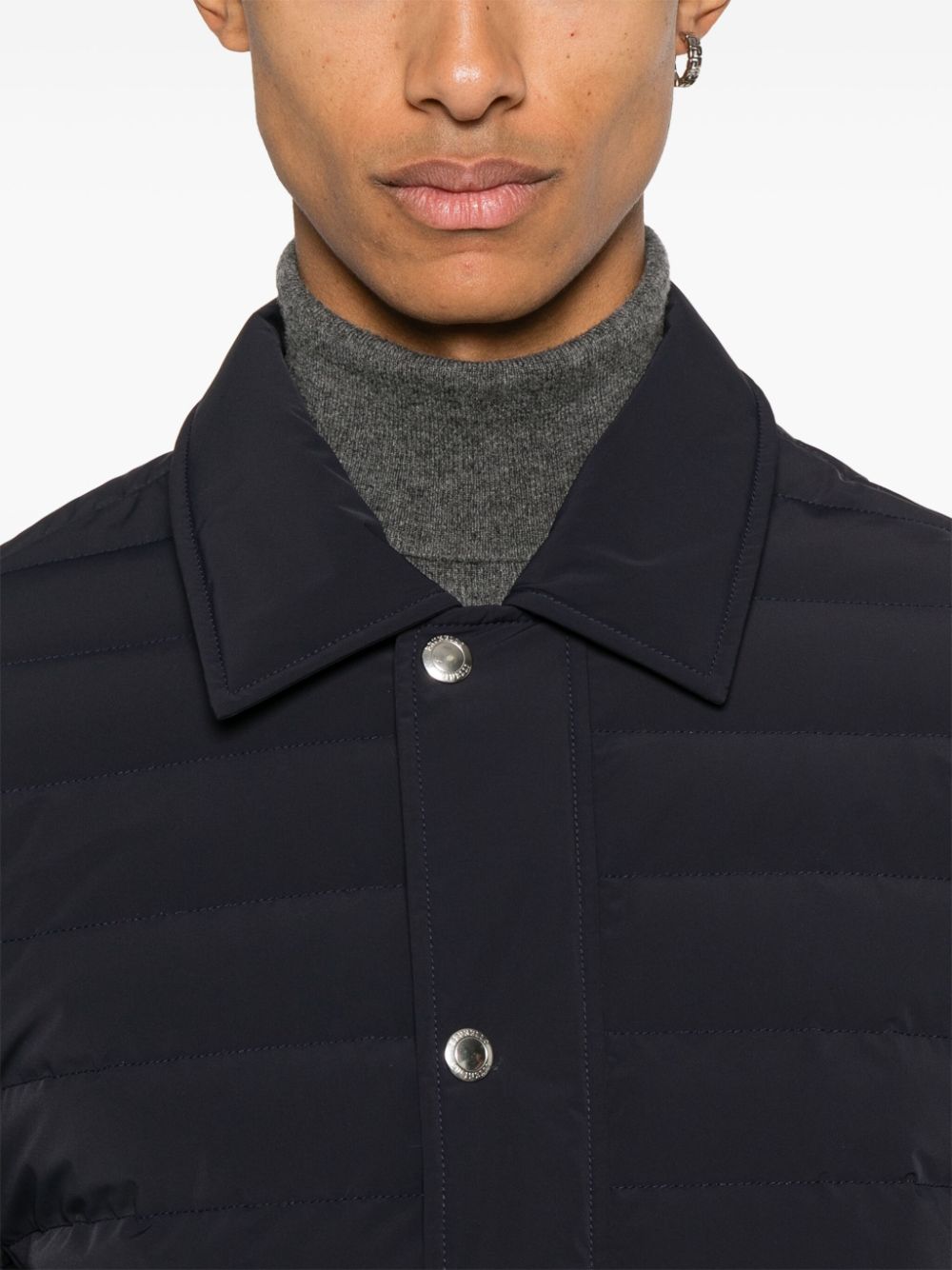 Brunello Cucinelli taffeta puffer jacket Men