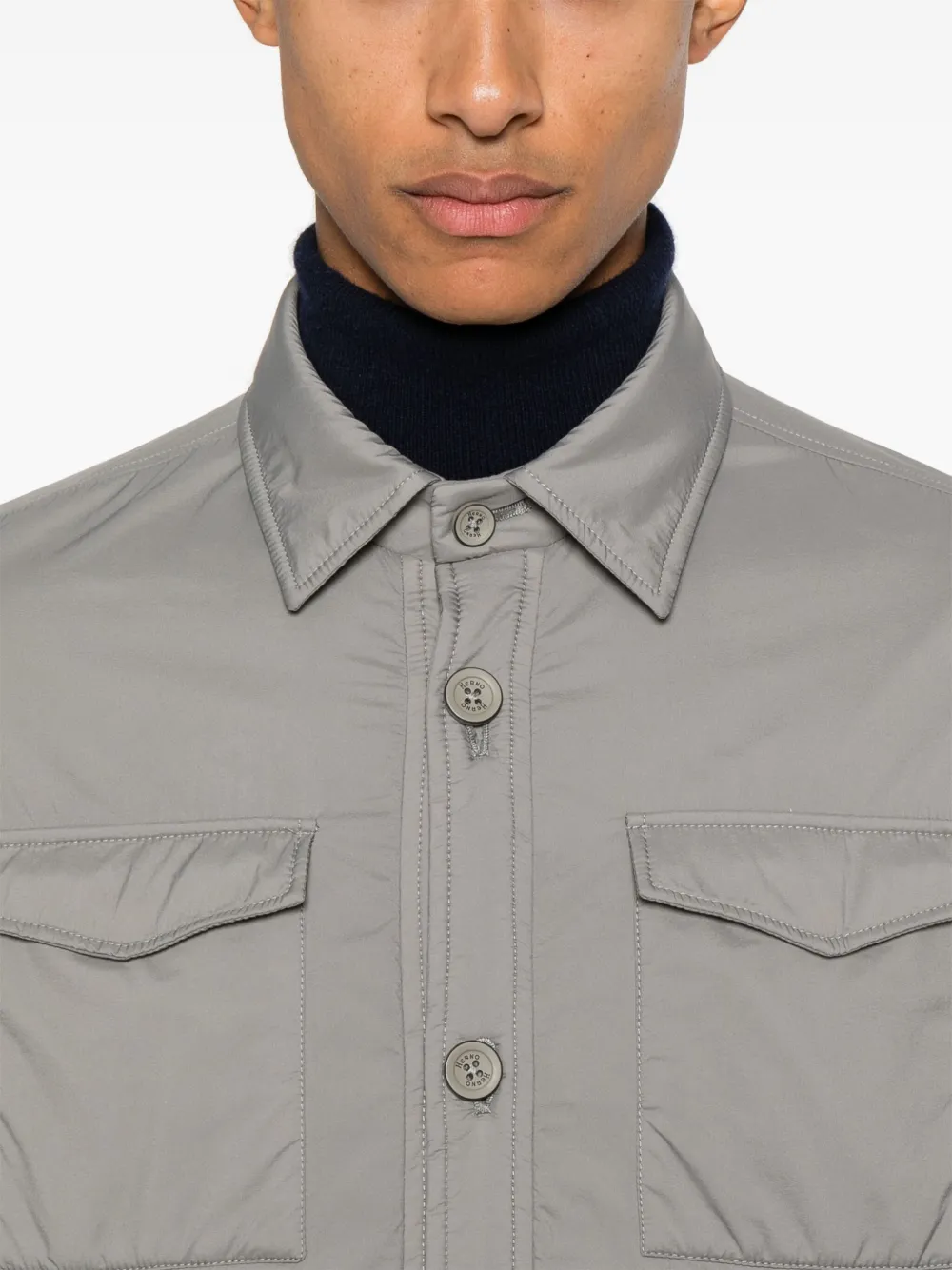 Herno Jack met logoplakkaat Grijs