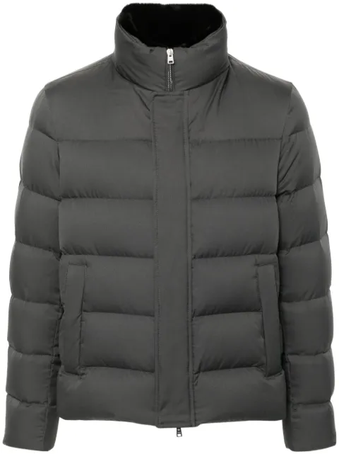 Herno logo-plaque puffer jacket
