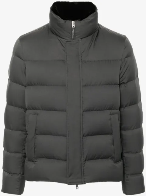 Herno logo-plaque puffer jacket