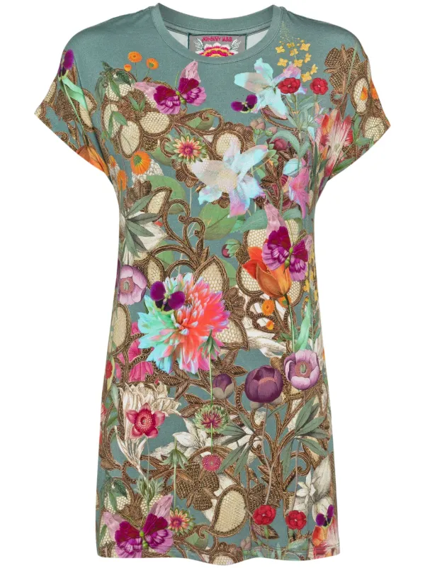 Johnny Was Janie Favourite T-shirt | Green | FARFETCH TR